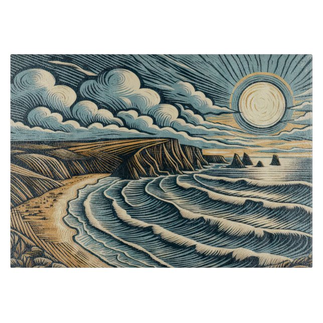 Küste Schneidebrett (Vorderseite)