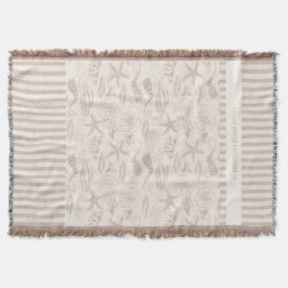 Küste Seashell Beige handGezeichnet Nautik Decke