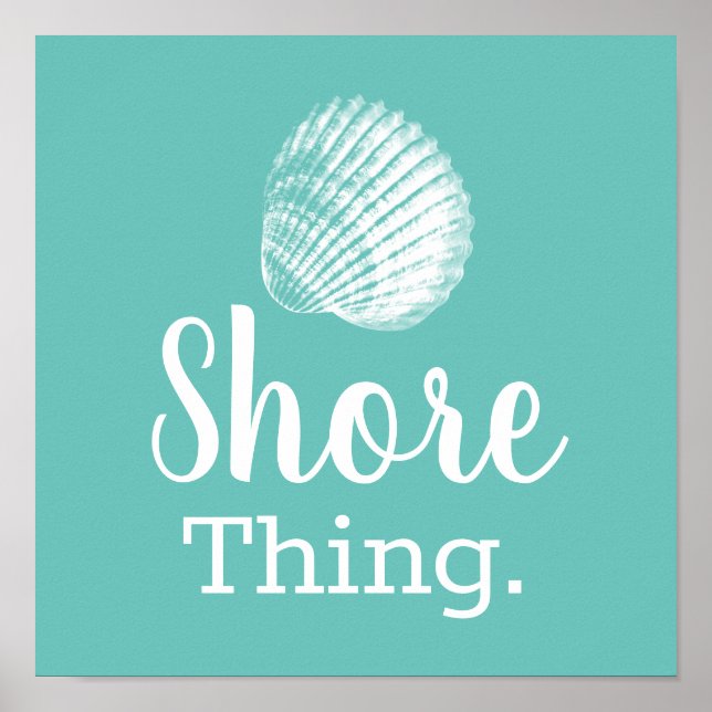Küste Seashell Shore Ding Poster (Vorne)