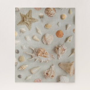 Küste Seashells Starfish Beach Beige Puzzle