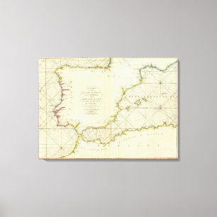 Küste Spanien, Portugal, Barbary Leinwanddruck