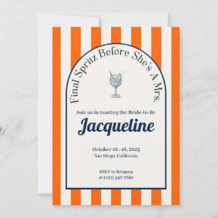 Küste Spritz Bachelorette, Einladung