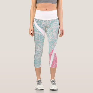 Küste/Strand abstrakte Wellen Capri Leggings