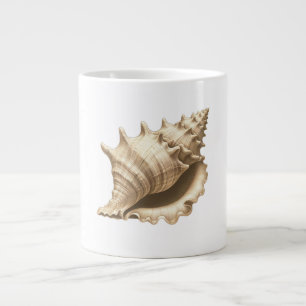 Küste/Strand/nautischer Muschel Jumbo-Tasse