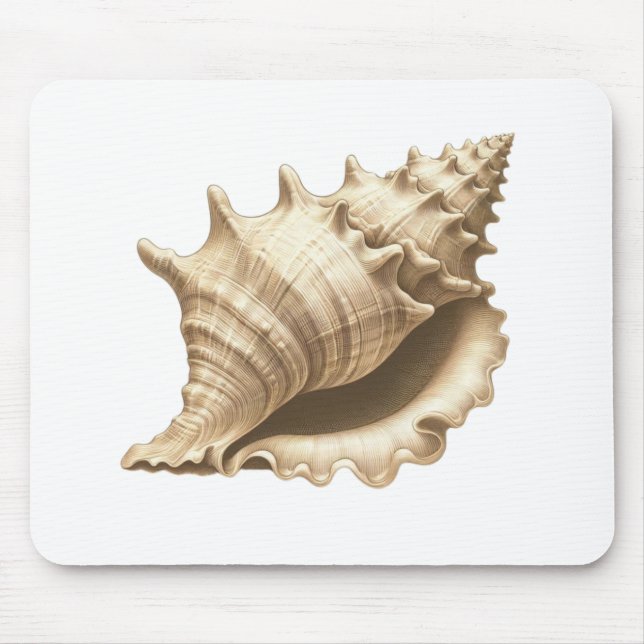 Küste/Strand/nautischer Muschel Mousepad (Vorne)