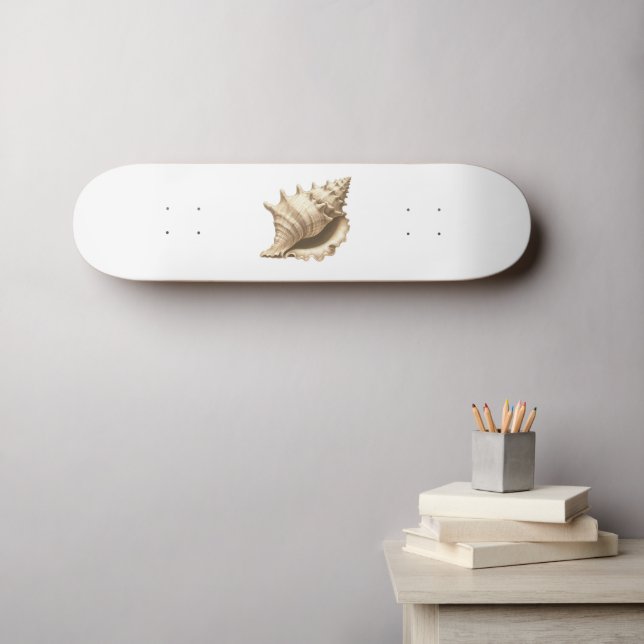 Küste/Strand/nautischer Muschel Skateboard (Wandkunst (Horz))