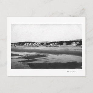 Küste, Strand von Oregon und Hütten im Norden Postkarte