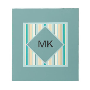 Küste Stripes Muster Notizblock
