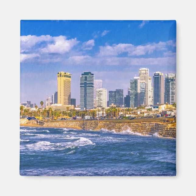 Küste Tel Aviv City, Israel Magnet (Vorne)