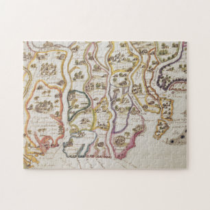 Küste von Afrika und von Fluss Gambia   1622 Puzzle