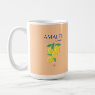 Küste von Amalfi, Italien, Reisen Kunst, Pastel, O Kaffeetasse