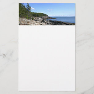 Küste von Bar Island im Acadia National Park Briefpapier