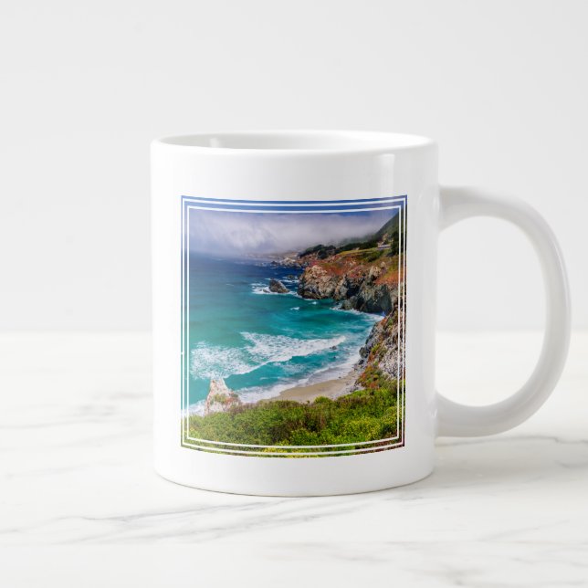Küste von Big Sur, Kalifornien Jumbo-Tasse (Rechts)
