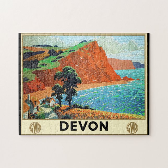 Küste von Devon Puzzle (Horizontal)