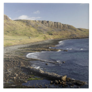 Küste von Duntulm, Insel Skye, Schottland, Vereini Fliese