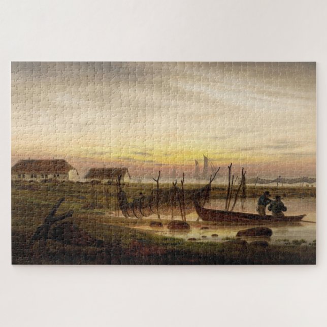 Küste von Dusk, Caspar David Friedrich Puzzle (Horizontal)