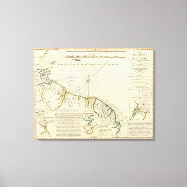 Küste von Guyana Leinwanddruck (Vorderseite)