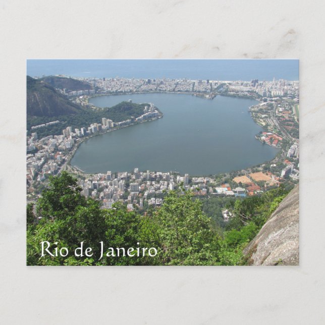 Küste von Janeiro Postkarte (Vorderseite)