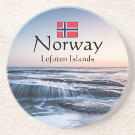 Küste von Lofoten Norwegen Getränkeuntersetzer