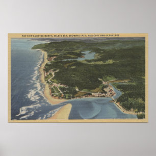 Küste von Oregon - Siletz Bay, Taft, Nelscott Poster