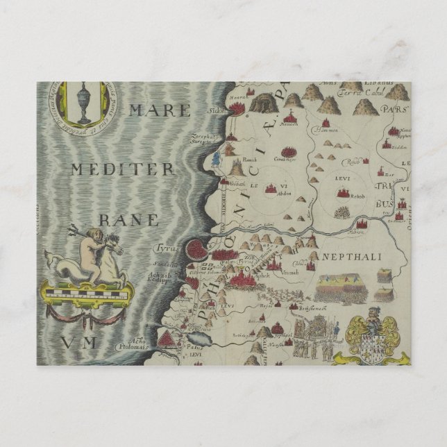 Küste von Phoenicia Postkarte (Vorderseite)