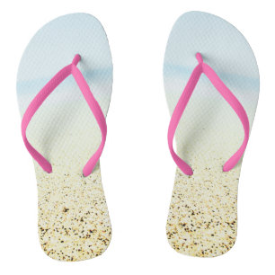 Küste von Sand und Meer Flip Flops