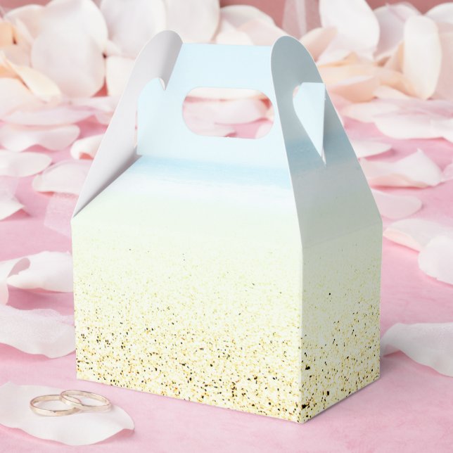 Küste von Sand und Meer Geschenkschachtel (Hochzeit)