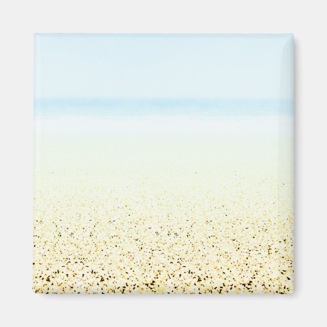 Küste von Sand und Meer Magnet (Vorne)