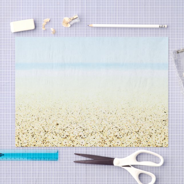 Küste von Sand und Meer Seidenpapier (Handwerk)