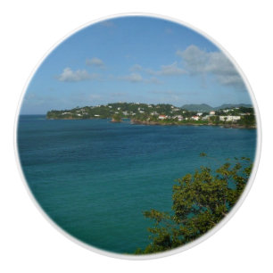 Küste von St. Lucia Karibisches Foto Keramikknauf
