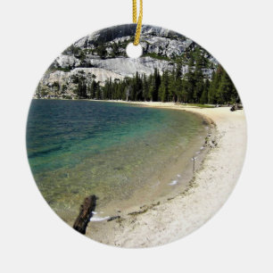 Küste von Tenaya Lake, Yosemite, CA Keramik Ornament