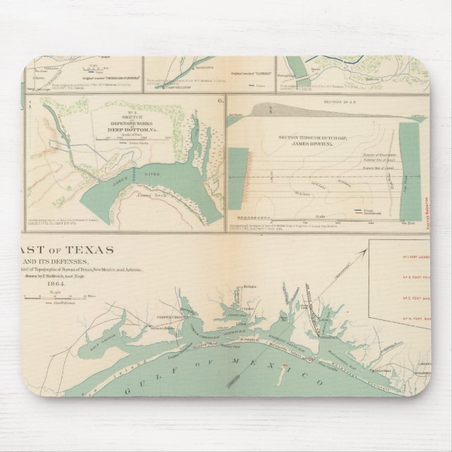 Küste von Texas Mousepad (Vorne)