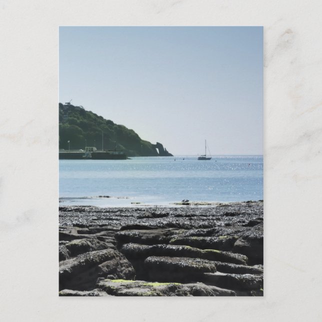 Küste von Torquay Postkarte (Vorderseite)