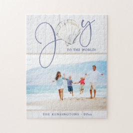 Küste Weihnachten Joy Seashell Holiday Foto Puzzle