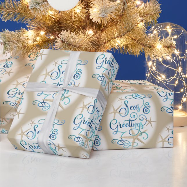 Küste WeihnachtsSEE & GREETINGS Geschenkpapier (Feiertage)