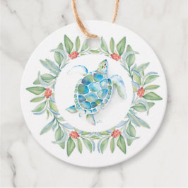 Küste Weihnachtssee Schildkröten Weihnachtsgebirge Geschenkanhänger