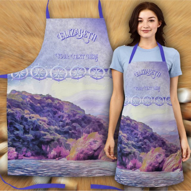 Küste Yelapa bis Puerto 1620 Schürze (Von Creator hochgeladen)