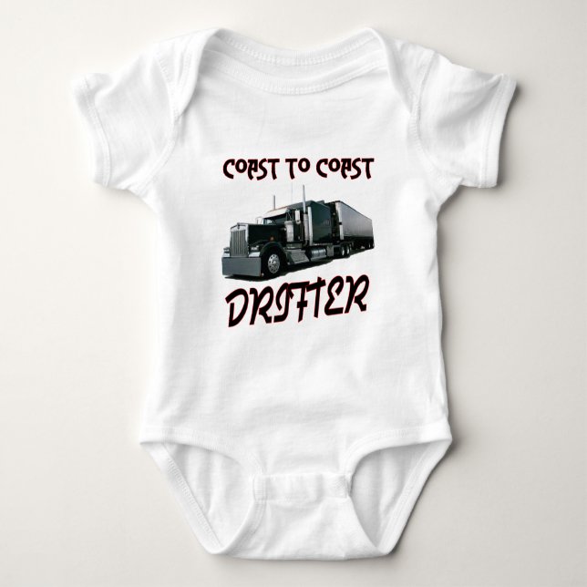 Küste, zum des Drifters die Küste entlangzufahren Baby Strampler (Vorderseite)