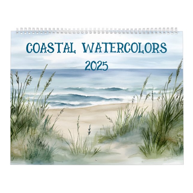 Küsten-Aquarelle 2025 Kalender (Titelbild)