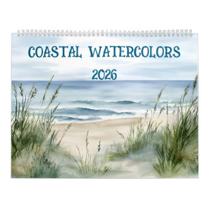 Küsten-Aquarelle 2026 Kalender
