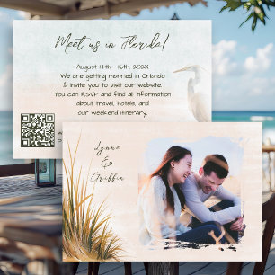 Küsten-Boho-Hochzeit Alles in Einem Save The Date