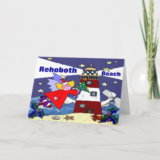Küsten-Delaware-Urlaubskarte Feiertagskarte (Vorderseite)