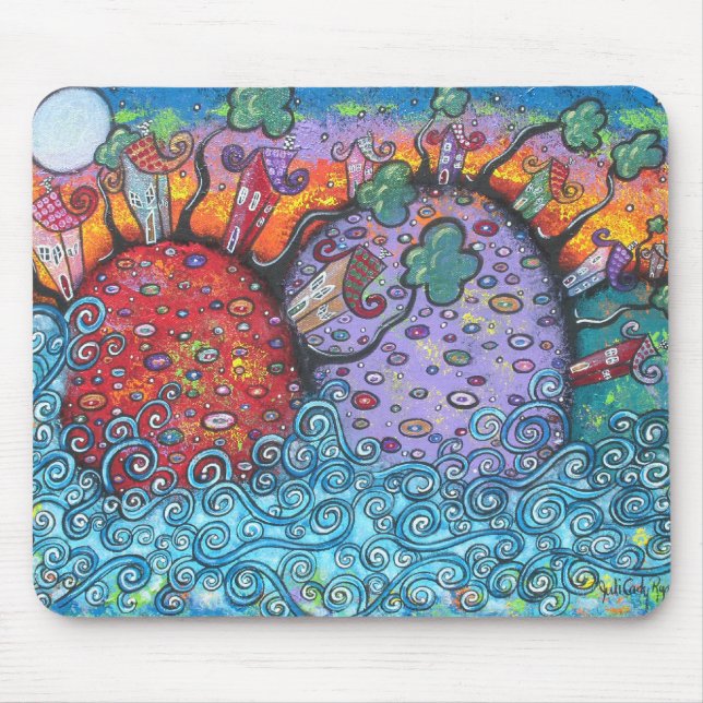 Küsten-Harmonie-Mausunterlage Mousepad (Vorne)