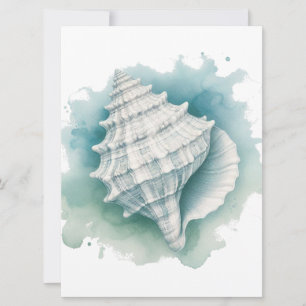 Küsten/Nautische Muschel Feiertagskarte