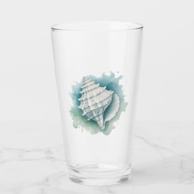 Küsten/Nautische Muschel Glas (Vorderseite)
