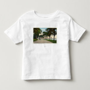 Küsten-Park-Antriebs-Ansicht, die Locomobile zeig Kleinkind T-shirt