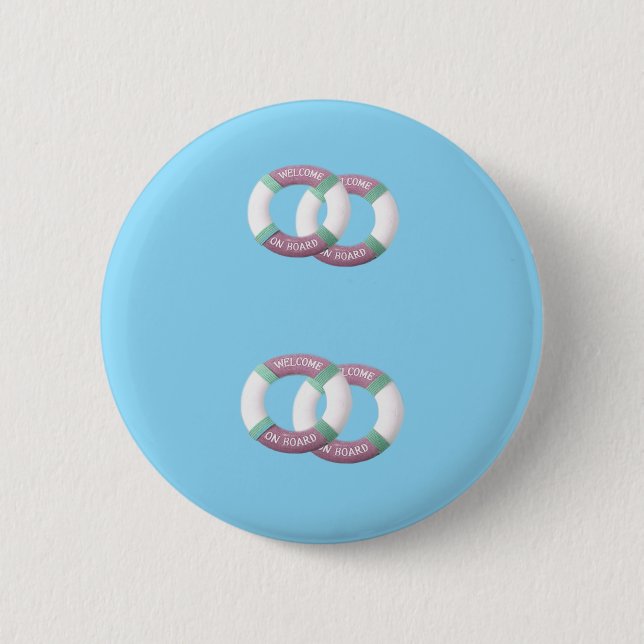 Küsten-Rettungsring-Abzeichen Button (Vorderseite)