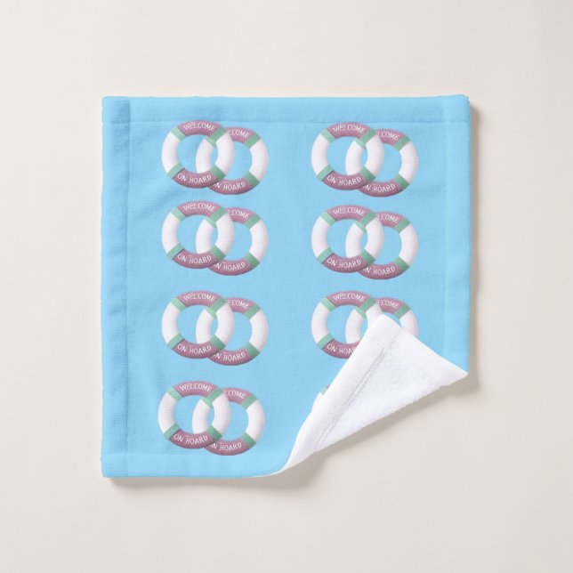 Küsten-Rettungsring-Handtuch-Set Badhandtuch Set (Waschlappen)