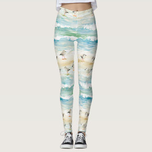 Küsten-Sandpiper-Ufer-Muster (5) Leggings