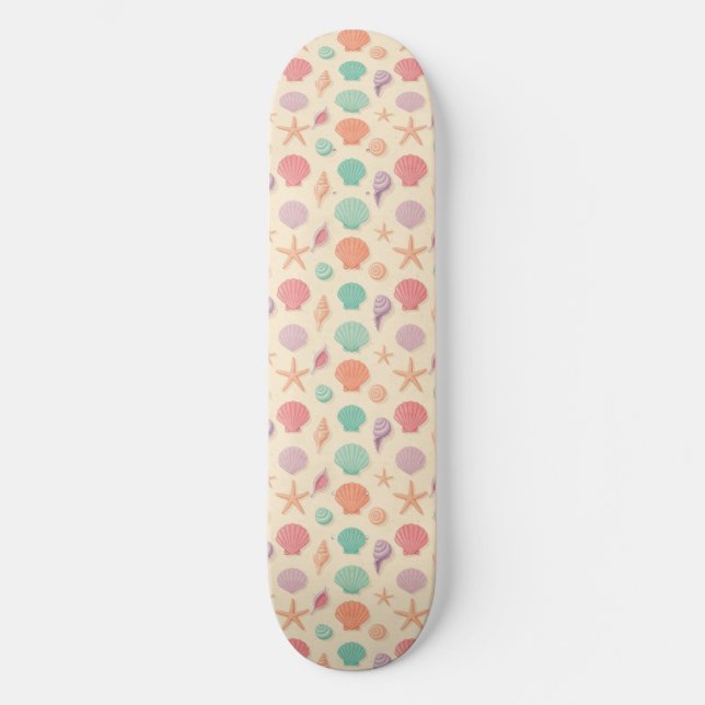 Küsten-Schalen-Muster Skateboard (Vorderseite)